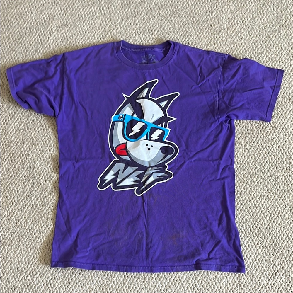 NEFF X Snoop Dogg. Purple T Shirt. Y2K